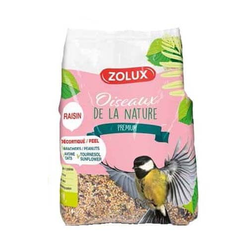Zolux PREMIUM MIX 2 mešanica semen + rozine za zunanje ptice 2,5kg