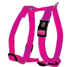 Zolux nastavljiva pasja vprega s stransko zaponko roza 4CM (vrat 64-102cm / prsni koš 62,5-101cm)