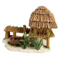 Zolux Dekoracija akvarija, bambusova hišica 11x7,5x9,5cm