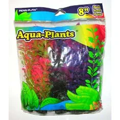 PENN PLAX Umetna rastlina set 20,3cm 6kosov z različno barvnih rastlin