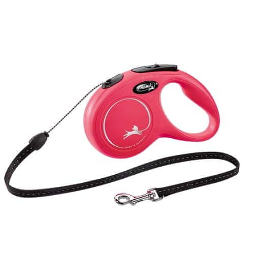 Flexi New Classic vrv S 5m do 12kg rdeča