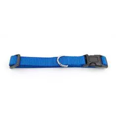 COBBYS PET Nastavljiva tekstilna pasja ovratnica 35-50cm/20mm modra
