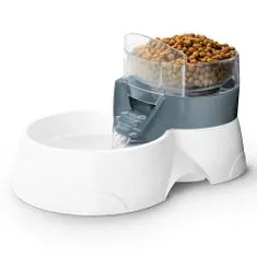EBI Vodnjak s filtrom in posodico za hranjenje za pse in mačke 28x19x17cm- siva