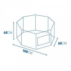 Duvo+ Ograd za mladih psov z vrato, mrežico in kavlji 60x60cm