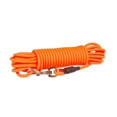 Duvo+ Sledilni povodec PVC neon oranžna vrvica 5m/8mm