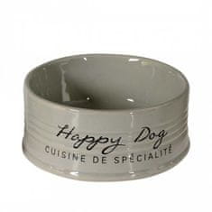 Duvo+ Keramična posoda Happy Dog 14,5cm 520ml Siva