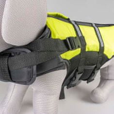 Duvo+ Plavalni rešilni jopič za pse XL 70cm črno-rumena