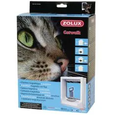 Zolux CAT DOOR vrata za mačke z magnetno ključavnico 15x17cm bela