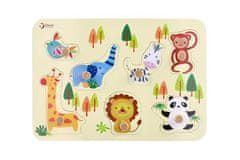 Classic world Lesena deska puzzle ZOO v foliji