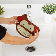 Skip hop Zoo silikonski slinček Monkey 6m+