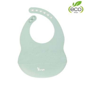 Bo Jungle Silikonski slinček Pastelno modra