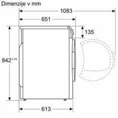 Bosch WTH83002BY sušilni stroj s toplotno črpalko, 7 kg