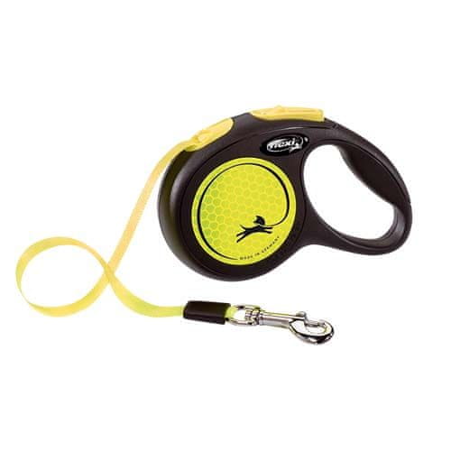 Flexi New Neon trak XS 3m do 12kg rumena