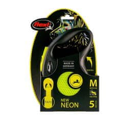 Flexi New Neon trak M 5m do 25kg rumena