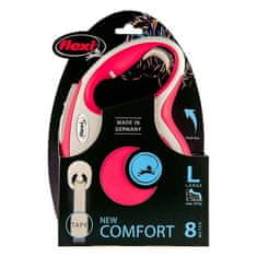 Flexi New Comfort L trak 8m do 50kg rdeča