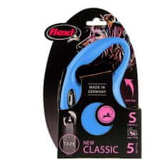 Flexi New Classic trak S 5m do 15kg modra