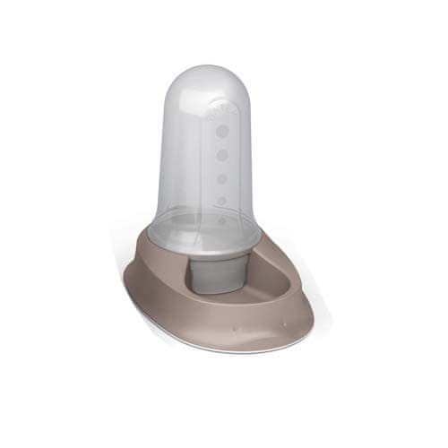 Stefanplast Multireserve Chic bowl light dove grey 3,5 l hranilnica/napajališče posoda 2 v 1-em