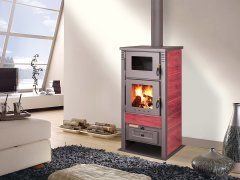 Taurus Ceramic kamin, rdeč