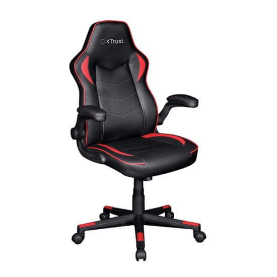 Trust Ravy GXT 704 stol, gaming, črn/rdeč (24219) - odprta embalaža