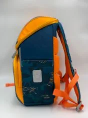 Klarion Ergonomska šolska torba Jungle oranžna