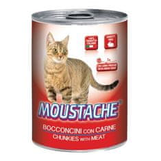 MOUSTACHE Cat Chunks meso 415 g za odrasle mačke