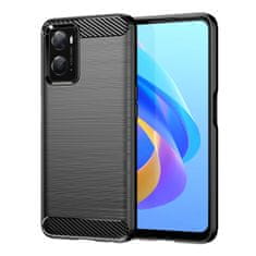 slomart carbon case fleksibilen tpu ovitek za oppo a76 / oppo a36 / realme 9i črn