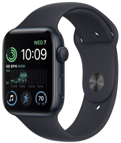 Apple Watch SE 2022 pametna ura, 44 mm, Midnight (MNK03BS/A)