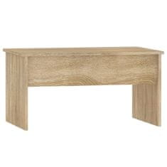 Vidaxl Klubska mizica sonoma hrast 80x50,5x41,5 cm konstruiran les
