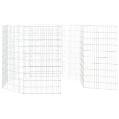 Vidaxl 8-delna ograda za zajce 54x100 cm pocinkano železo