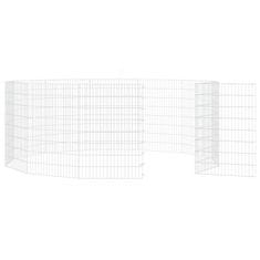Vidaxl 12-delna ograda za zajce 54x80 cm pocinkano železo
