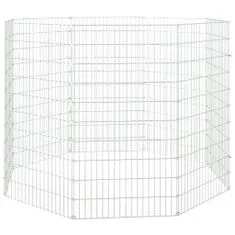 Vidaxl 8-delna ograda za zajce 54x100 cm pocinkano železo