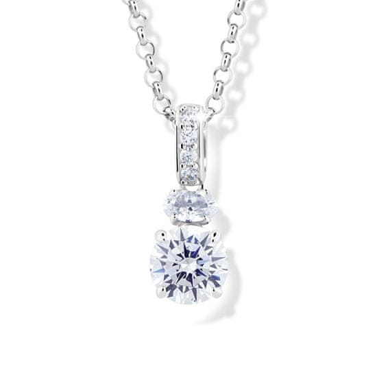 Modesi Nežna srebrna ogrlica JA33920CZ (verižica, obesek)