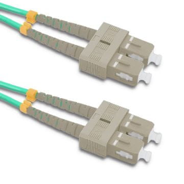 Qoltec SC/UPC optični patchcord - SC/UPC | večmodni | 50/125 | OM4 | dupleks | 2 m