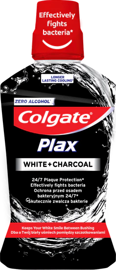 Colgate Plax White Charcoal ustna voda, 500 ml