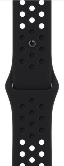 Apple Športni pašček Nike, 41 mm, Black/Black (MPGN3ZM/A)