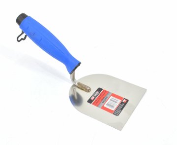awtools AW30247 lopatica za štukature iz nerjavečega jekla z gumijastim ročajem 100 mm