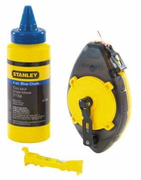 Stanley Powerwinder sledilna vrv 30M + kreda + nivelirka