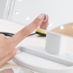 Northix Povečevalno ogledalo 4-i-1 z LED lučkami 