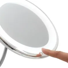 Northix Ogledalo za ličenje s povečavo in LED 