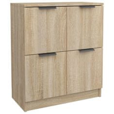 Vidaxl Komoda 2 kosa sonoma hrast 60x30x70 cm konstruiran les