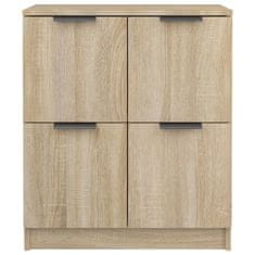 Vidaxl Komoda 2 kosa sonoma hrast 60x30x70 cm konstruiran les