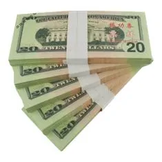 Northix Ponarejen denar - 20 ameriških dolarjev (100 bankovcev) 