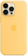 Apple Silikonski ovitek za iPhone 14 Pro Max z MagSafe - Sunglow, MPU03ZM/A
