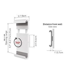 Northix Stenski nosilec za tablico, 7-12" 