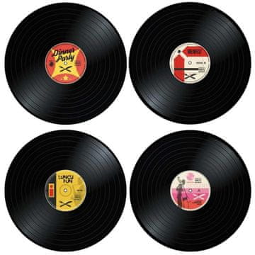 Northix 4x pogrinjki - vinilne plošče