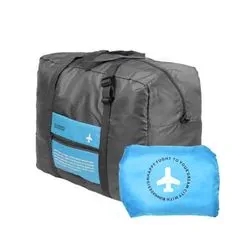 Northix Zložljiva športna torba z vrečko za shranjevanje - modra 