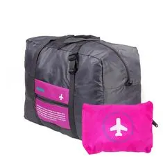 Northix Zložljiva športna torba z vrečko za shranjevanje - roza 