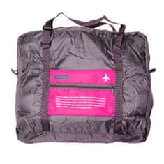 Northix Zložljiva športna torba z vrečko za shranjevanje - roza 