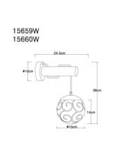 Globo Zidna svetilka Globo FITZ 15659W