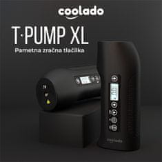 COOLADO tPump XL prenosna brezžična zračna tlačilka, LED, črna
